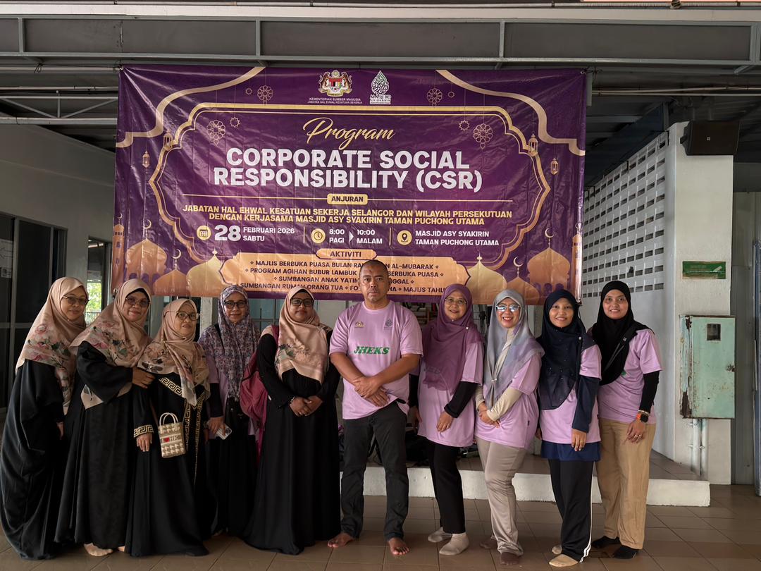 Corporate Social Responsibility (CSR) organized by JHEKS Selangor dan WP in cooperation Masjid Asy-Syakirin, Taman Puchong Utama