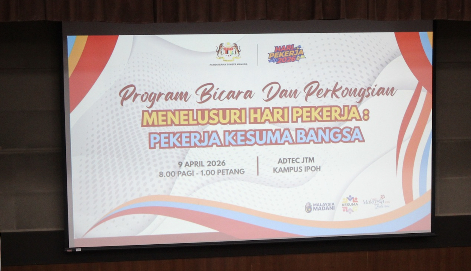 PROGRAM BICARA DAN PERKONGSIAN MENELUSURI 1 MEI 2026: PEKERJA KESUMA BANGSA ZON UTARA SEMPENA HARI PEKERJA